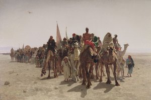 Pilgrimme på vej til Mekka, 1861